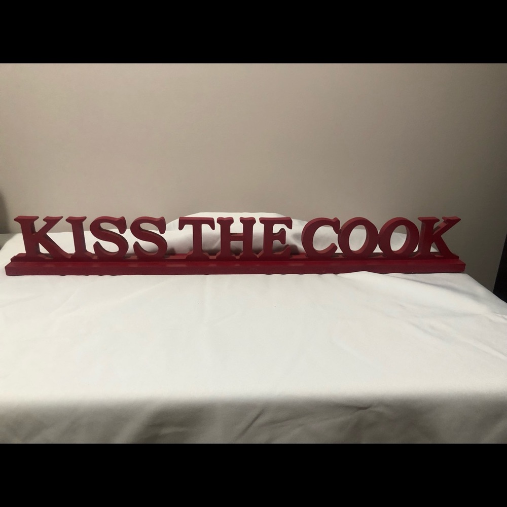 Farmhouse Res Kiss the Cook Shelf Sitter